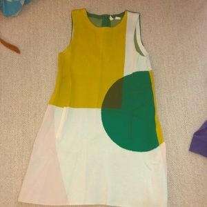 Moth geometric knit mini dress